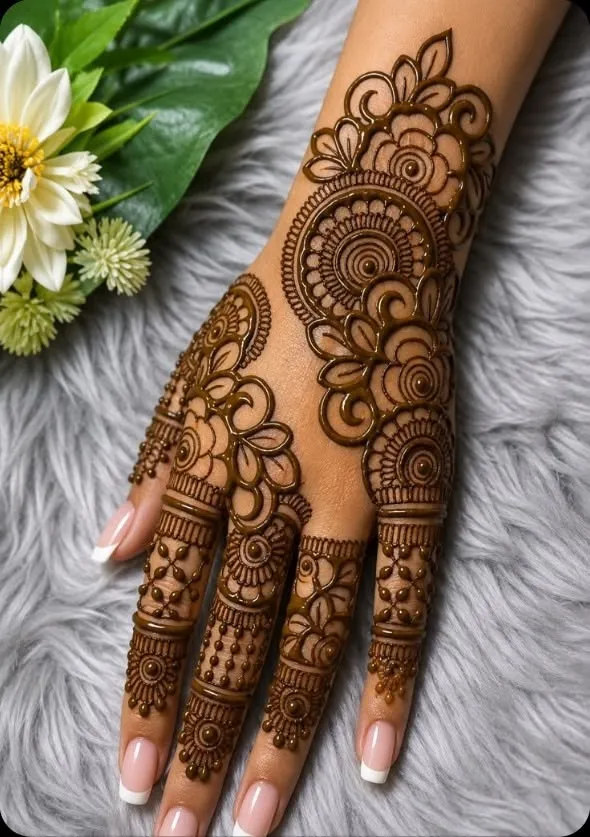 Engagement Mehendi Designs Simple,
