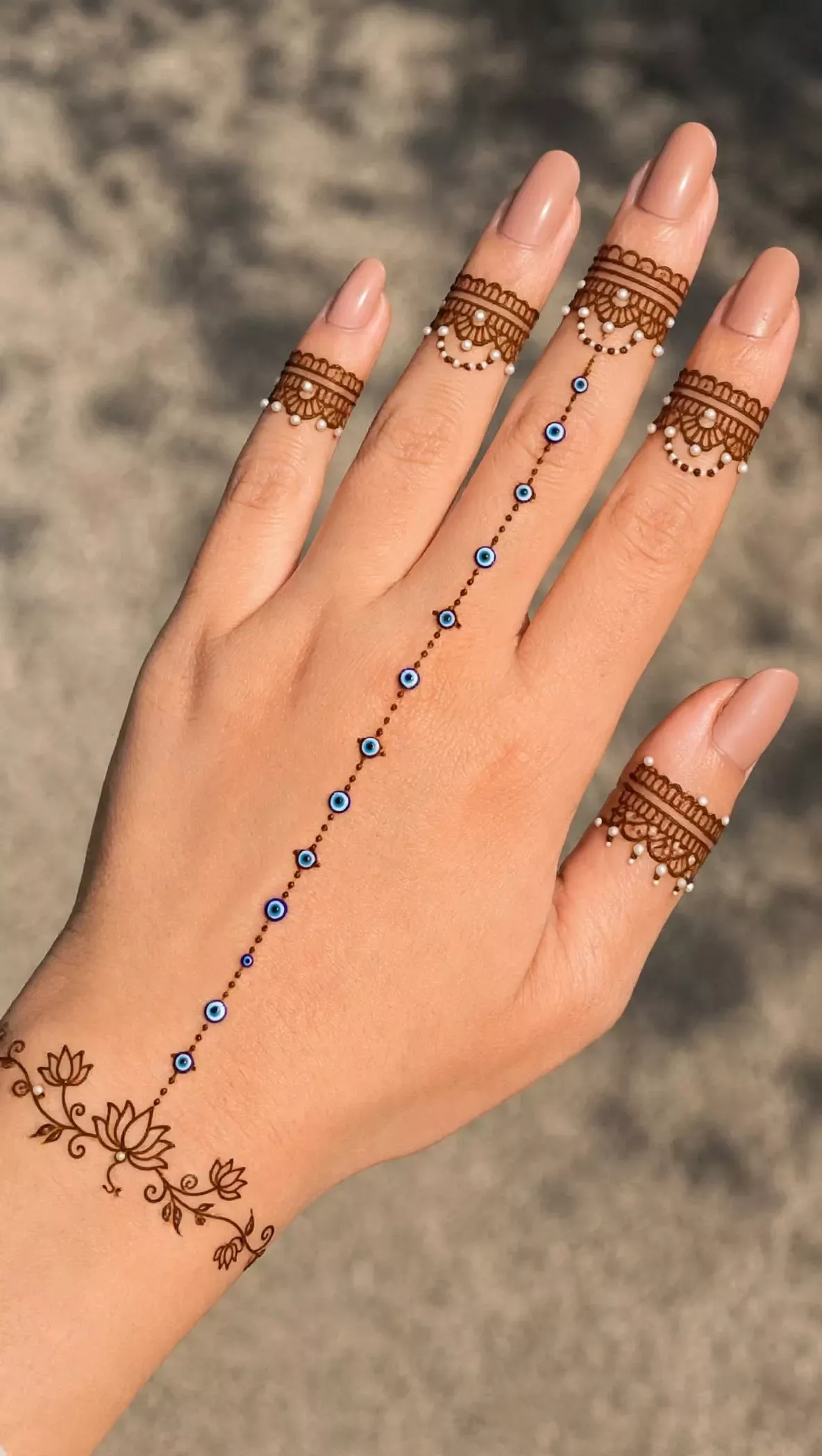 Finger Aesthetic Small Minimalist Henna Designs