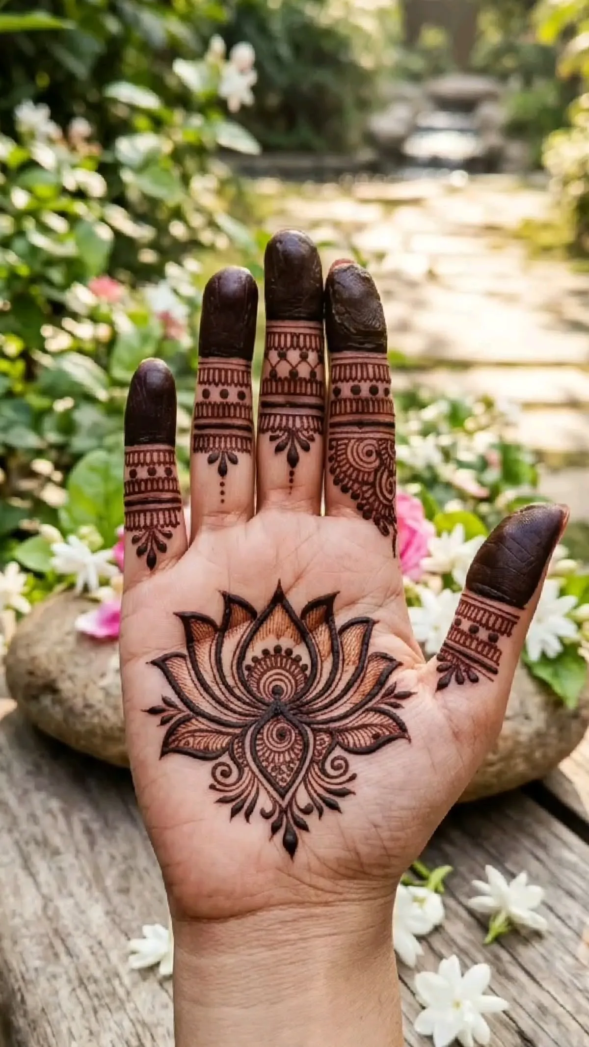 Finger Cute Aesthetic Henna Designs (3)
