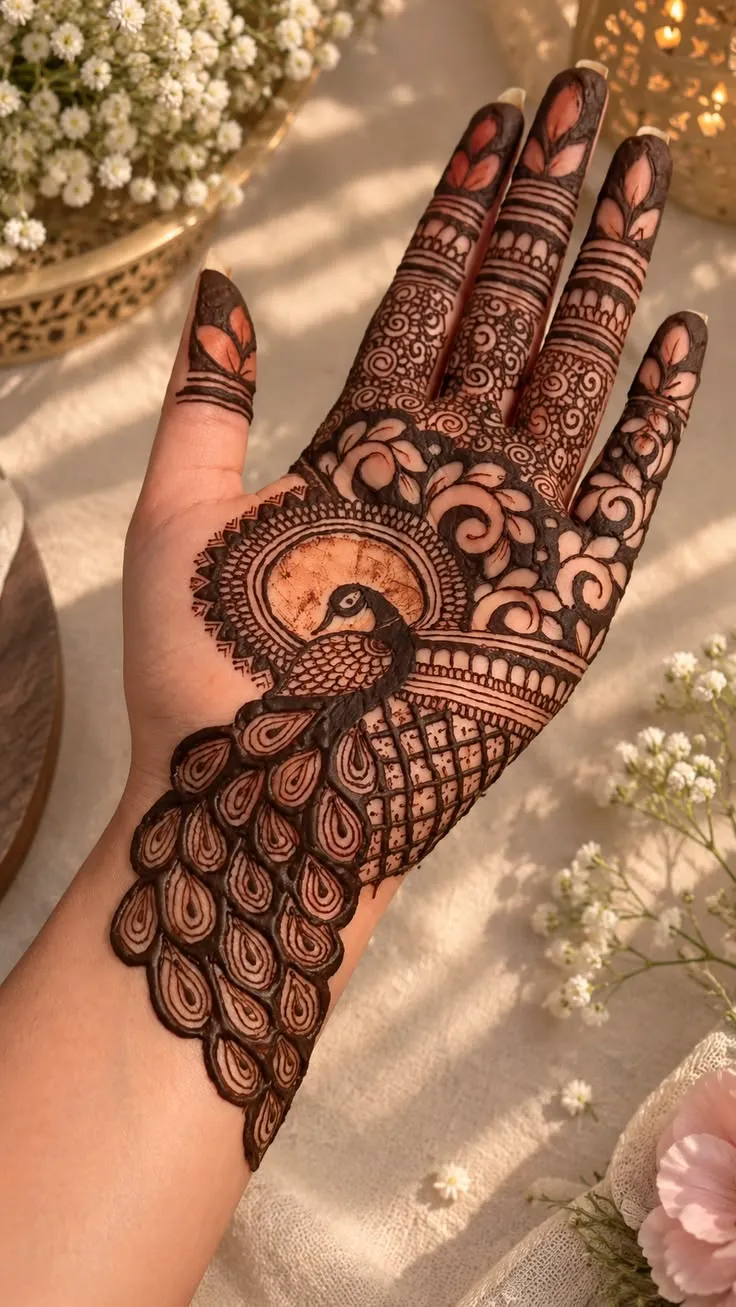 Finger Simple Cute Aesthetic Henna Designs (3)