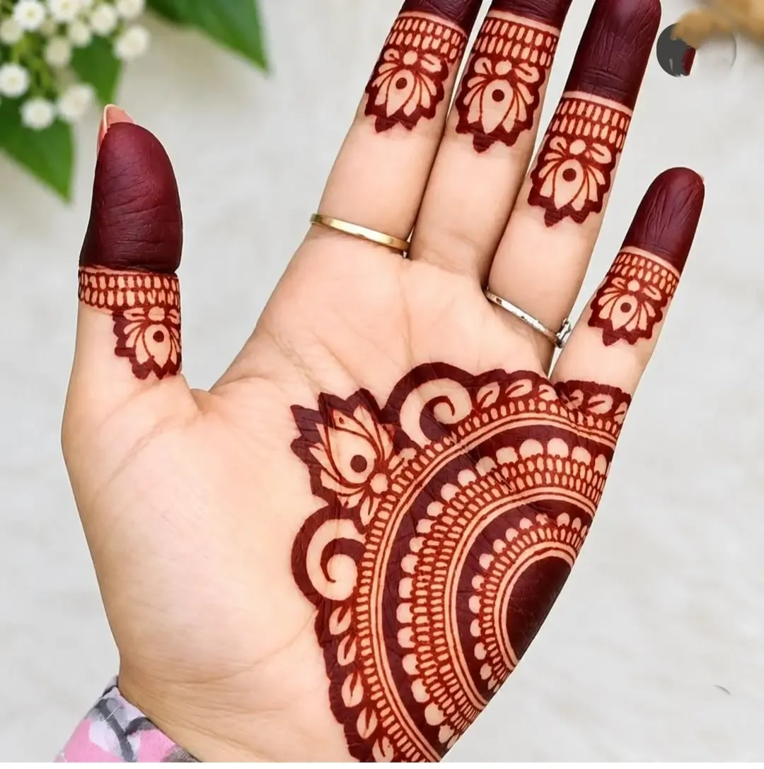 Flower Mehndi Designs Simple