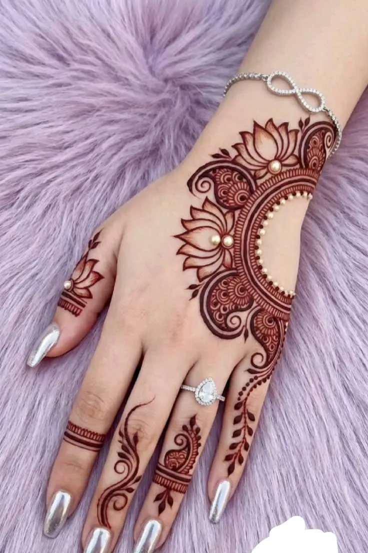 Flower Mehndi Designs Simple
