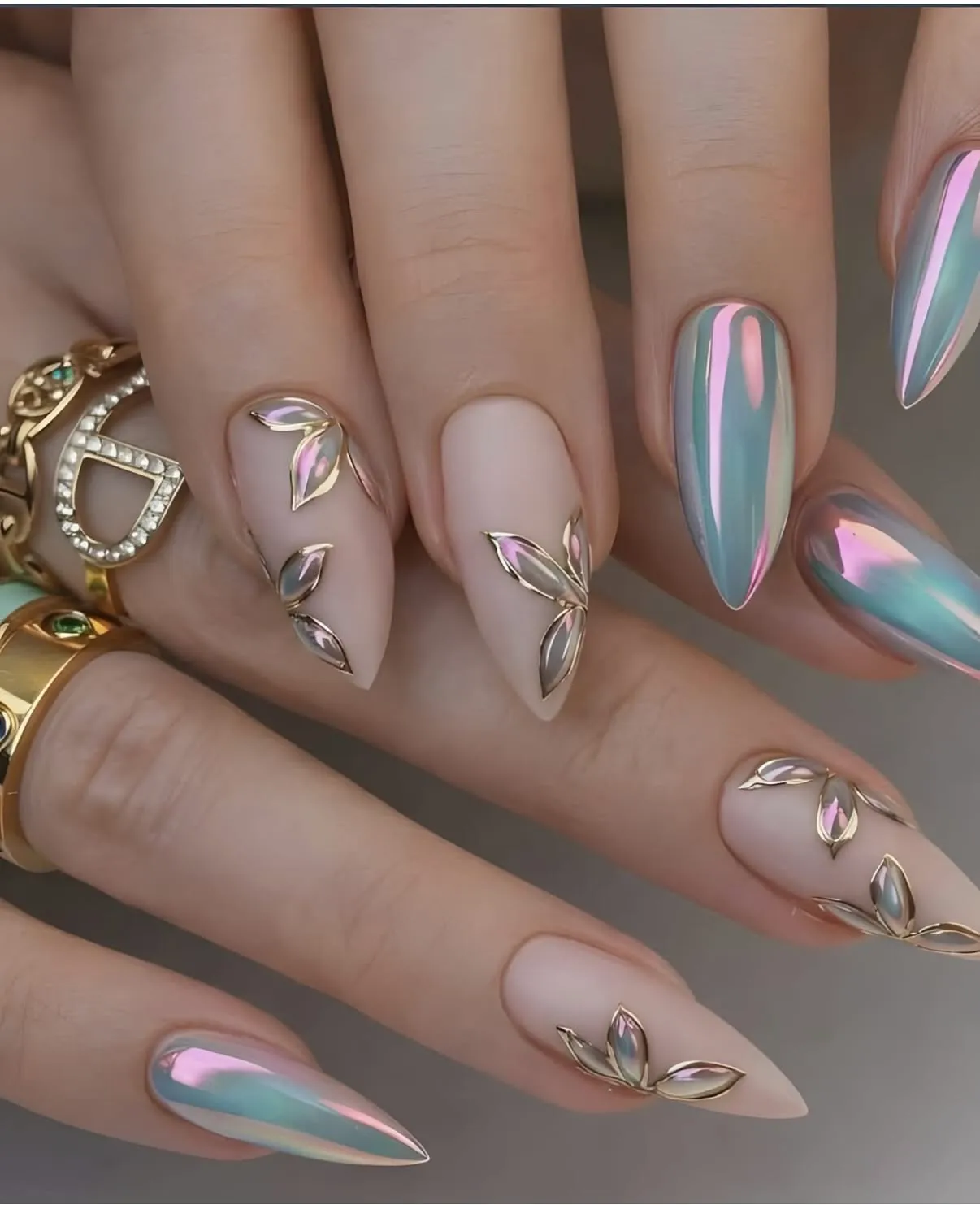 Chrome Nail Art Designs