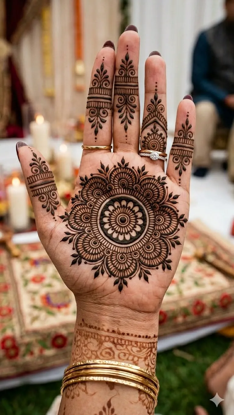 Simple Flower Mehndi Designs (6)