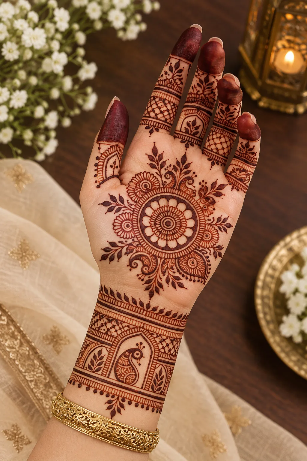 Simple Flower Mehndi Designs (6)