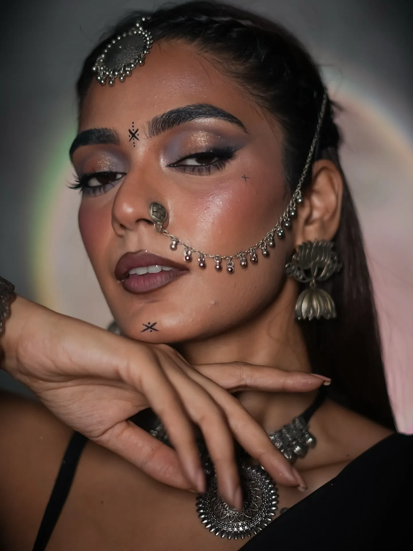 Navratri Bindi Style,