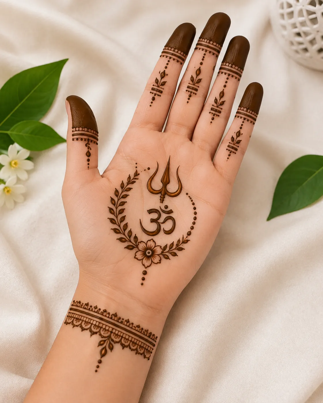 Navratri Mehndi Design Back Hand