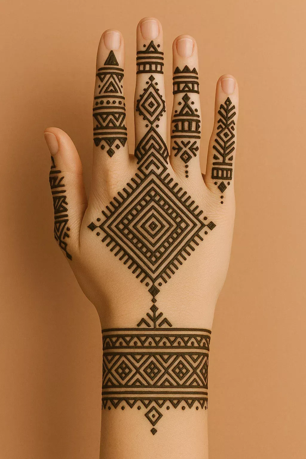 Navratri Mehndi Design Easy (2)