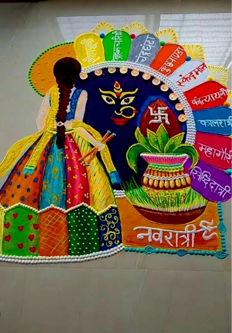 Navratri Rangoli (5)