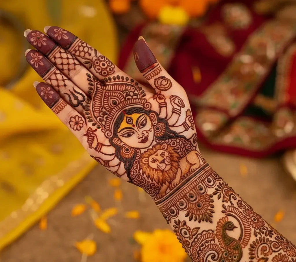 New Navratri Mehndi Design