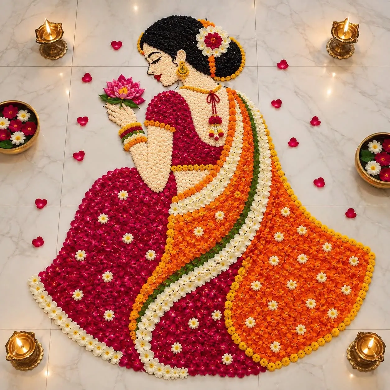 Shubh Navratri Rangoli Design (5)