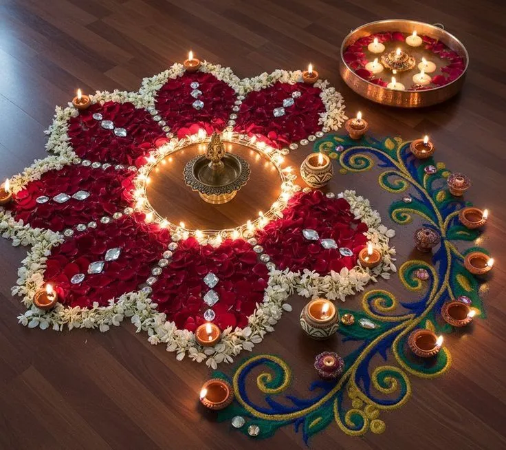 Shubh Navratri Rangoli Design