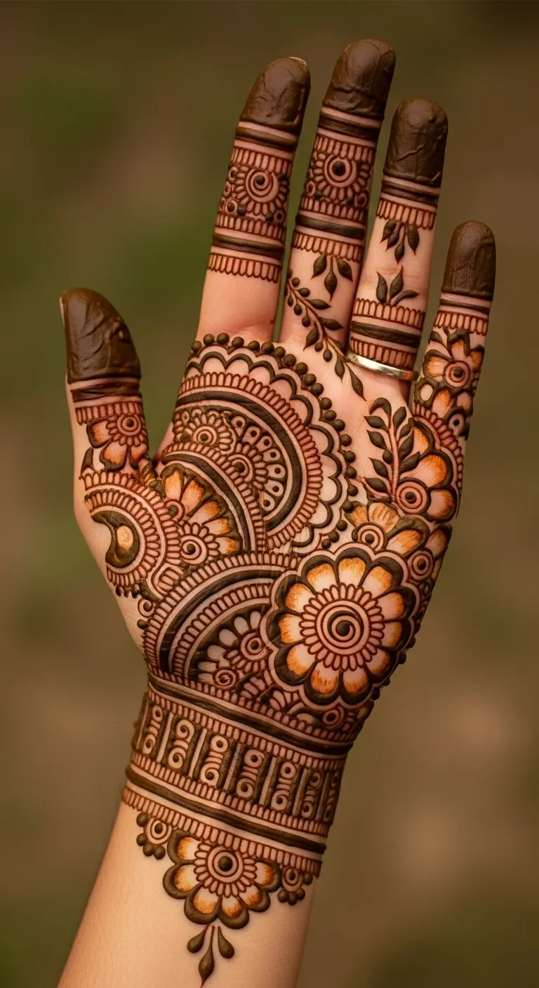 Simple Flower Mehndi Designs (3)