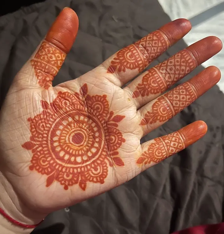Simple Flower Mehndi Designs