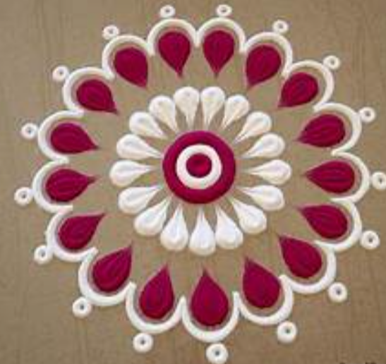 Simple Small Rangoli Design (2)