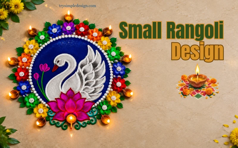 20+ Small Rangoli Design Ideas That Turn Tiny Spaces Into Colourful Art